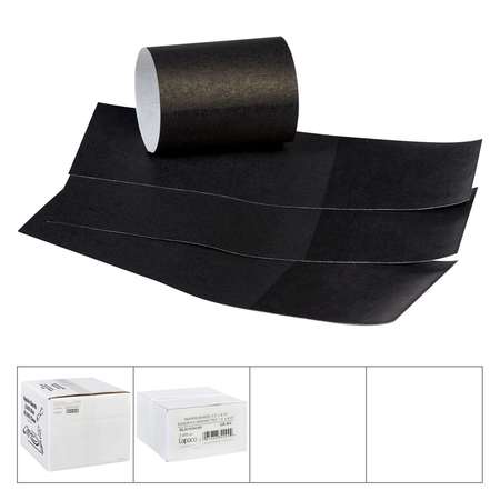 LAPACO Lapaco 1.5'' By 4.25'' Black Napkin Band, PK2000 320-002